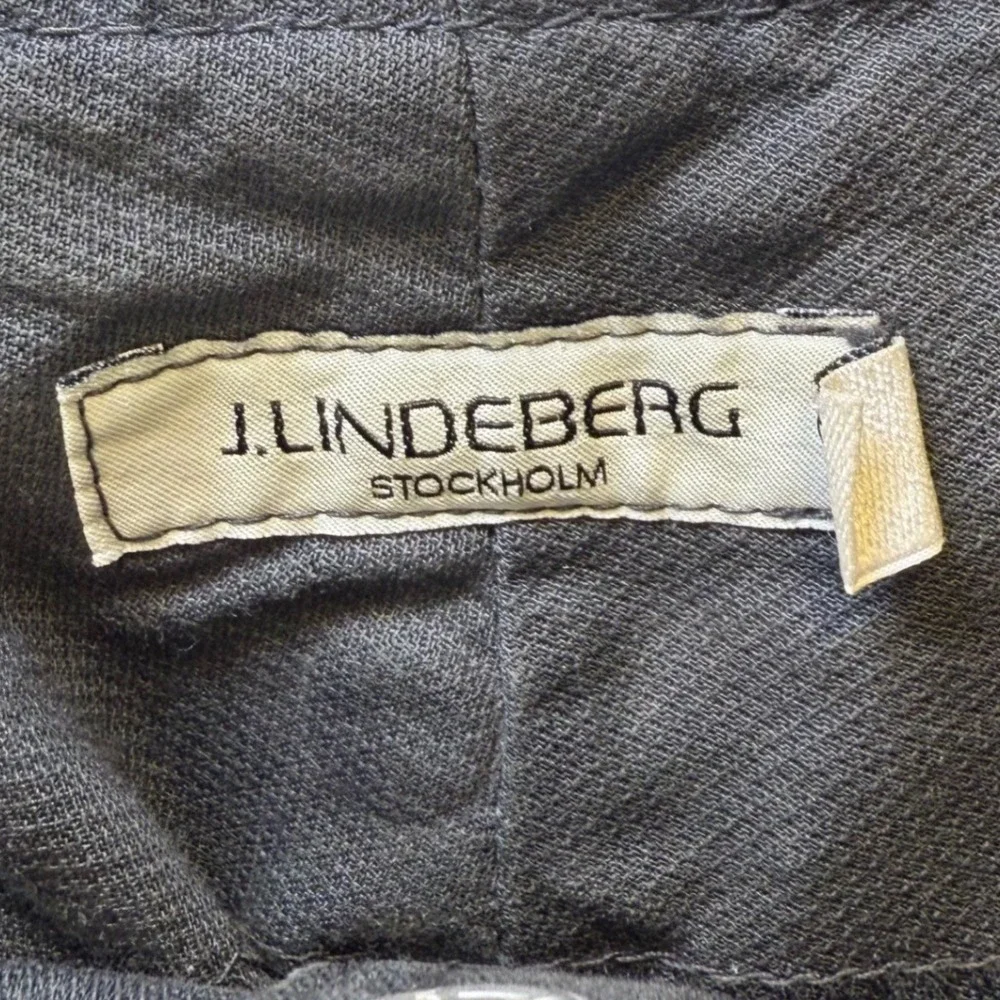 J.Lindeberg Stockholm Cargo Pants Buckle Strap Utility Pockets Slim Fit Black 29